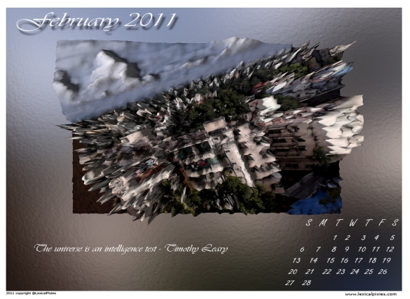 February 2011 Desktop Wallpaper Calendar
